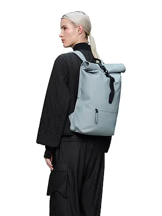 RAINS | Mochila ROLLTOP | hellblau